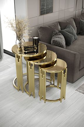 زیگون متالیک شیشه home plus mobilya - کد 869151391