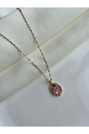 گردنبند استیل ( فولاد ) طلائی زنانه استیل (فولاد) Nilsu Jewellery Accessory - کد 886344055