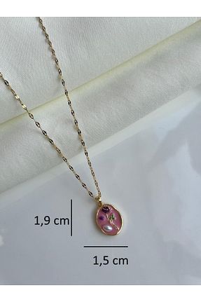 گردنبند استیل ( فولاد ) طلائی زنانه استیل (فولاد) Nilsu Jewellery Accessory - کد 886344055