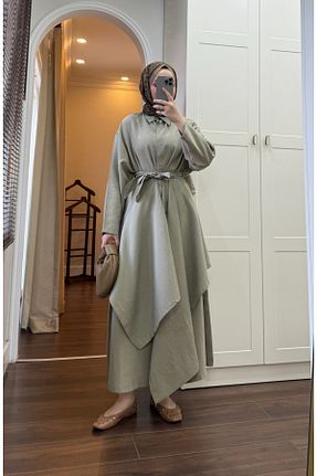 لباس خاکی زنانه بافتنی Molly Nelly - کد 920128486