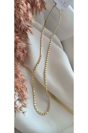 گردنبند استیل ( فولاد ) طلائی رودیوم xUPING - کد 920139509