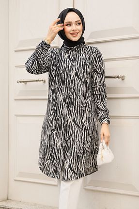 تونیک حجاب مشکی زنانه ویسکون Neva Style - کد 920150298