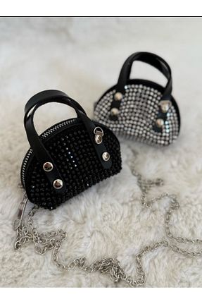کیف دوشی مشکی زنانه چرم مصنوعی Merdiven6 - کد 89625661