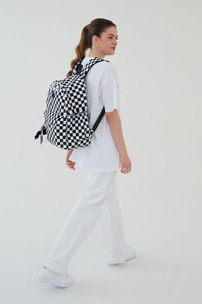 کیف مدرسه مشکی زنانه پارچه ای bakacstore - کد 852704013