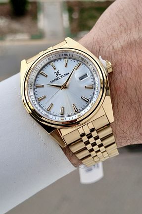 ساعت مچی طلائی مردانه 42 میلی متر Daniel Klein - کد 906104724