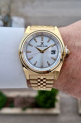 ساعت مچی طلائی مردانه 42 میلی متر Daniel Klein - کد 921293871