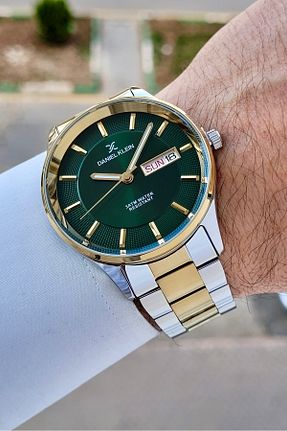 ساعت مچی طلائی مردانه 44 میلی متر Daniel Klein - کد 920207572