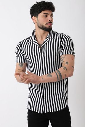 پیراهن مشکی مردانه رگولار Stilkombin - کد 920311171
