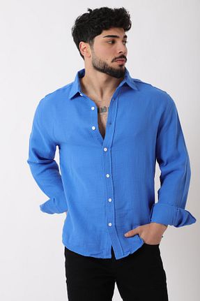 پیراهن سرمه ای مردانه رگولار Stilkombin - کد 920323421