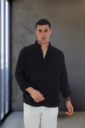 پیراهن مشکی مردانه رگولار JR Boutique - کد 802930165