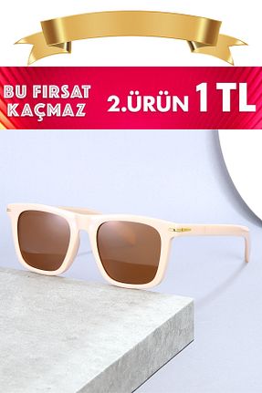 عینک آفتابی بژ زنانه 53 Zzla - کد 920333874