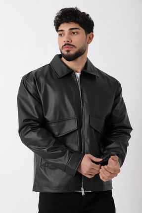کاپشن مشکی مردانه اسلیم فیت Stilkombin - کد 920332230