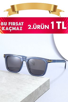 عینک آفتابی سرمه ای زنانه 53 Zzla - کد 920340013
