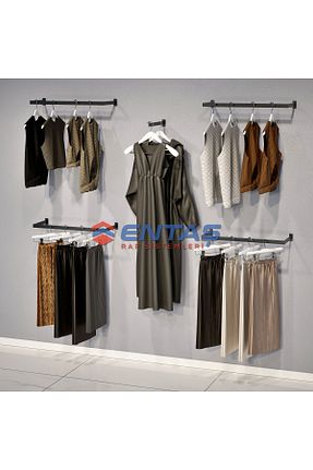 چوب لباسی مشکی فلزی RAF MARKETİ - کد 920337016