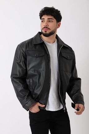 کاپشن مشکی مردانه اسلیم فیت Stilkombin - کد 920349621