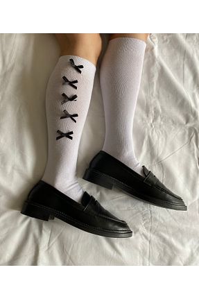 جوراب سفید زنانه پنبه پلی استر Butik - کد 920382007