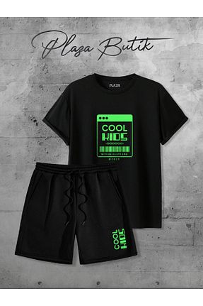 ست بالاتنه و پائین تنه مشکی زنانه بافتنی Plaza Butik - کد 920417511