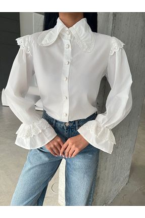 پیراهن سفید زنانه اورسایز Fashion Station - کد 920444124