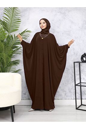 کلاه و ابایا قهوه ای زنانه تریکو Modamorfo - کد 920431750