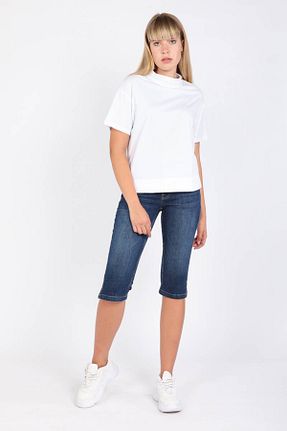 شلوارک و برمودا سرمه ای زنانه رگولار BANNY JEANS - کد 42408149