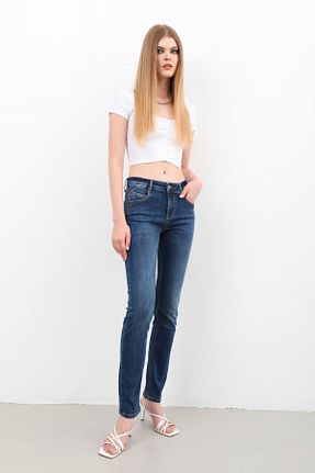 شلوار جین آبی زنانه پاچه تنگ BANNY JEANS - کد 869487593