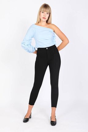 ساق شلواری مشکی زنانه جین Bluewhite - کد 137486472