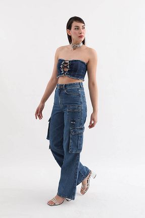 شلوار جین آبی زنانه رگولار BANNY JEANS - کد 731595856