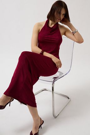 دامن زرشکی زنانه پلی آمید Black Fashion - کد 921323130