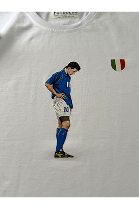 تیشرت سفید مردانه رگولار Futbolos - کد 284228528