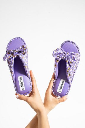دمپائی بنفش زنانه پارچه ای Moda Frato - کد 920513923