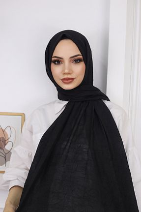 شال مشکی زنانه پنبه پلی استر ŞİNKESK - کد 848356203