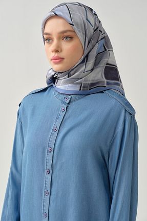 روسری آبی İpek Tivil Tuğba - کد 920517140