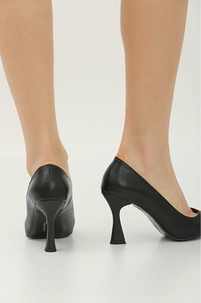 کفش استایلیتو مشکی پاشنه نازک MSF16SHOES - کد 921327249