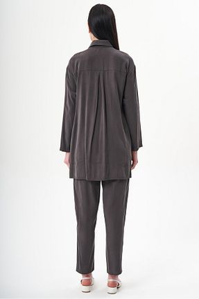 ست بالاتنه و پائین تنه حجاب طوسی زنانه رگولار Jupe - کد 920519384