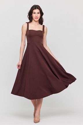 لباس قهوه ای زنانه بافتنی Ceylen - کد 920524054