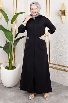 کلاه و ابایا مشکی زنانه پلی استر Moda Fiona - کد 920529407