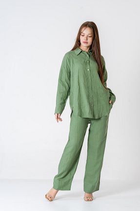 ست بالاتنه و پائین تنه سبز زنانه بافتنی VerdeBlanco - کد 921332240