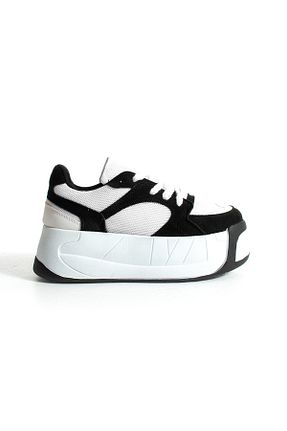 کفش اسنیکر مشکی زنانه بند دار Gökçe Shoes - کد 920522825