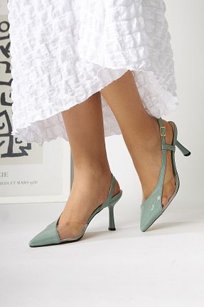 کفش پاشنه بلند کلاسیک سبز زنانه جیر Limoya - کد 920525920