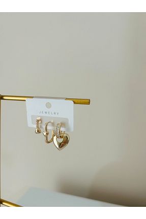 گوشواره استیل (فولاد) طلائی استیل (فولاد) stainles steel - کد 920529772