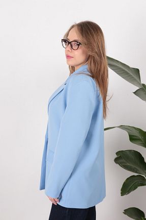 کلاه و ابایا آبی زنانه بافتنی Aynaz - کد 920539307