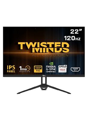 مانیتور گیمینگ مشکی 22 اینچ Twisted Minds - کد 921338624