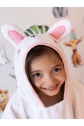حوله ساحلی سفید بچه گانه طرح حیوانات zenginhome - کد 921351713