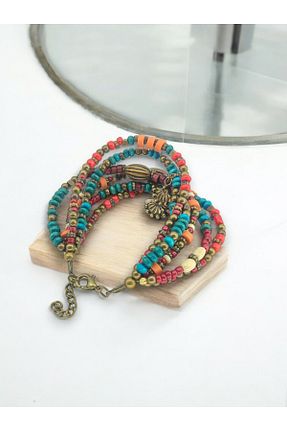 دستبند جواهر رنگی زنانه منجق dela otantik - کد 921351667