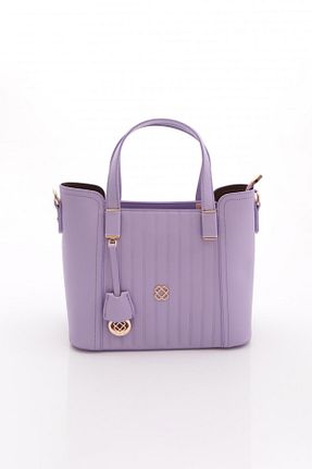 کیف دوشی بنفش زنانه چرم مصنوعی Dgn - کد 920573179