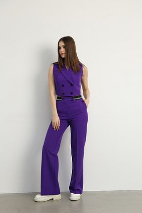 ست بالاتنه و پائین تنه بنفش زنانه بافتنی Swass - کد 920570184