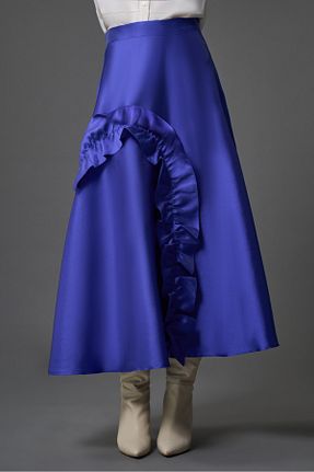 دامن آبی زنانه پارچه Mizalle - کد 920574482
