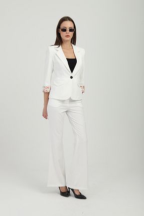 ست بالاتنه و پائین تنه سفید زنانه بافتنی Milamia - کد 920590918