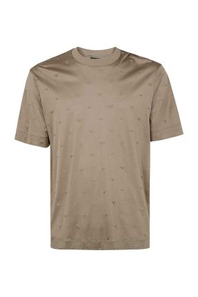 تیشرت بژ مردانه رگولار Emporio Armani - کد 920589418