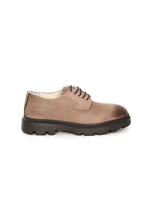کفش کژوال بژ مردانه چرم خالص Tuna - کد 920576584